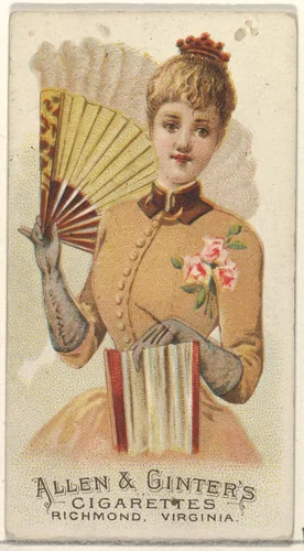 Plate 41, from the Fans of the Period series (N7) for Allen & Ginter Cigarettes Brands by Allen & Ginter, print, 1889