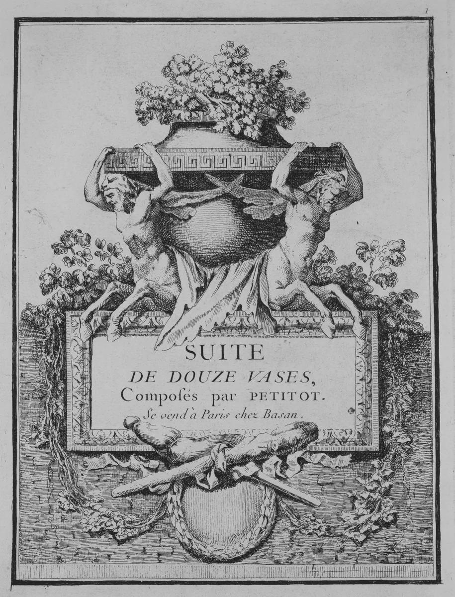 Suite de Douze Vases by Ennemond Alexandre Petitot, book, 1764-1864