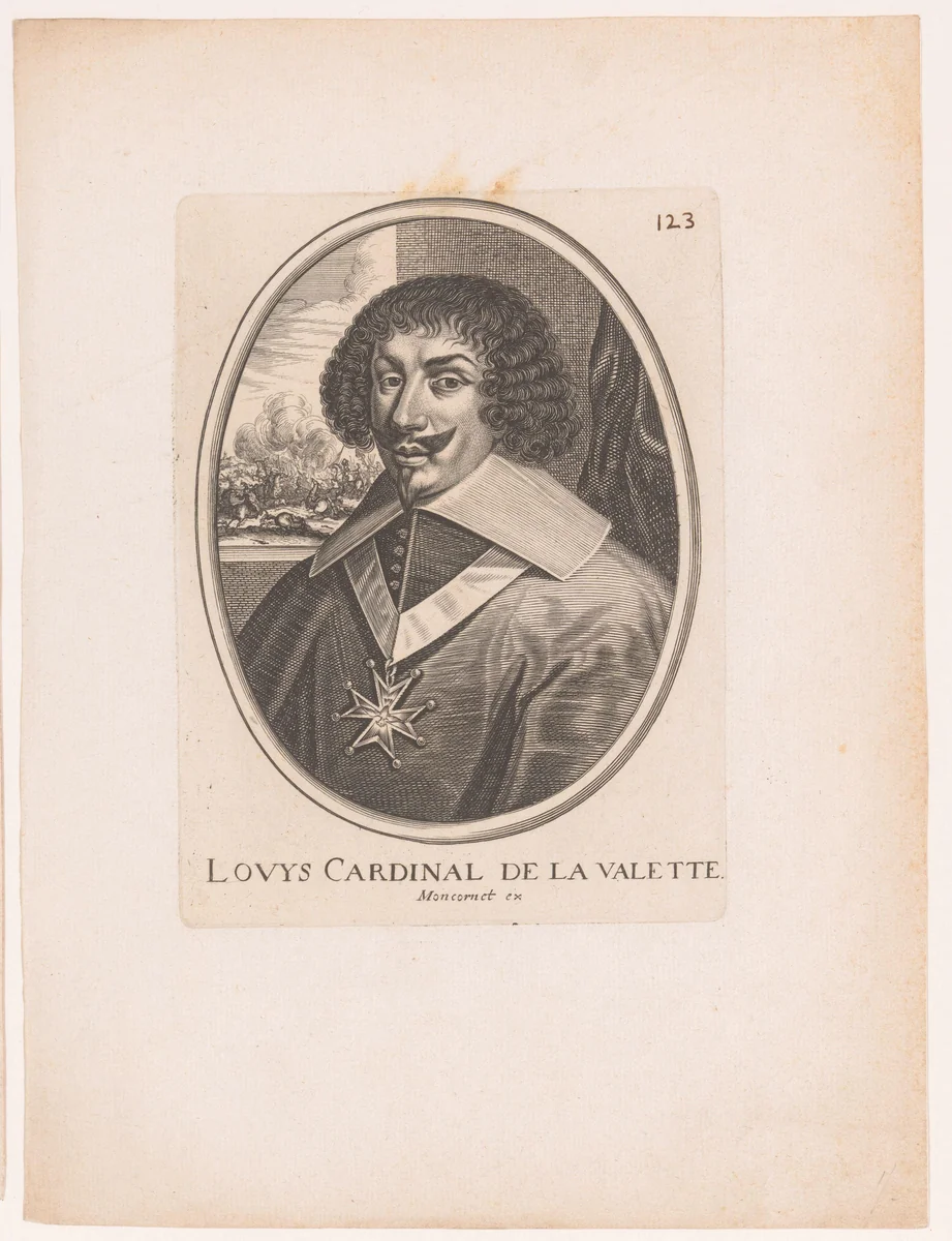 Portret van Louis de Nogaret de La Valette by anonymous, print, 1618-1668