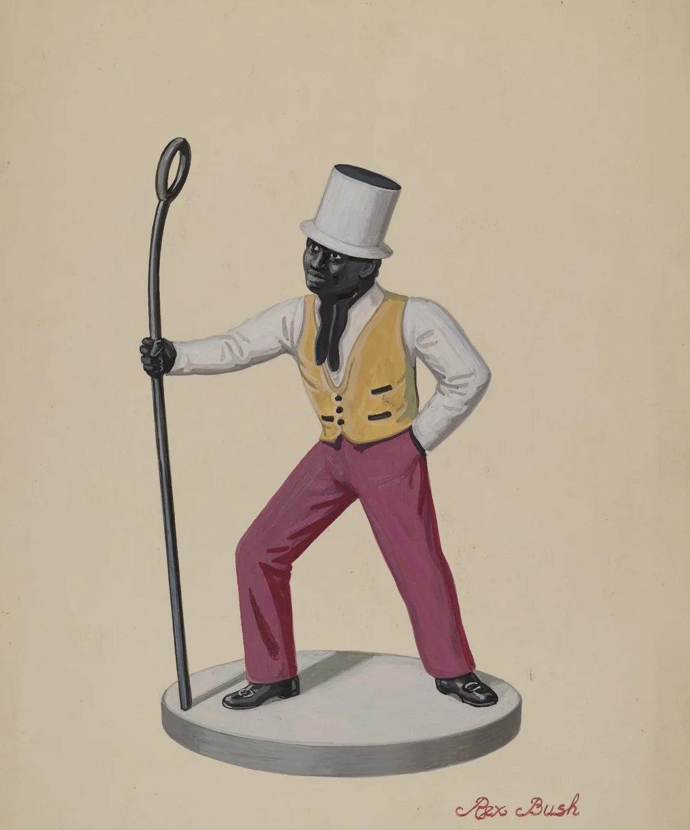 Cast Iron Dobbie by Rex F. Bush, index of american design, 1936