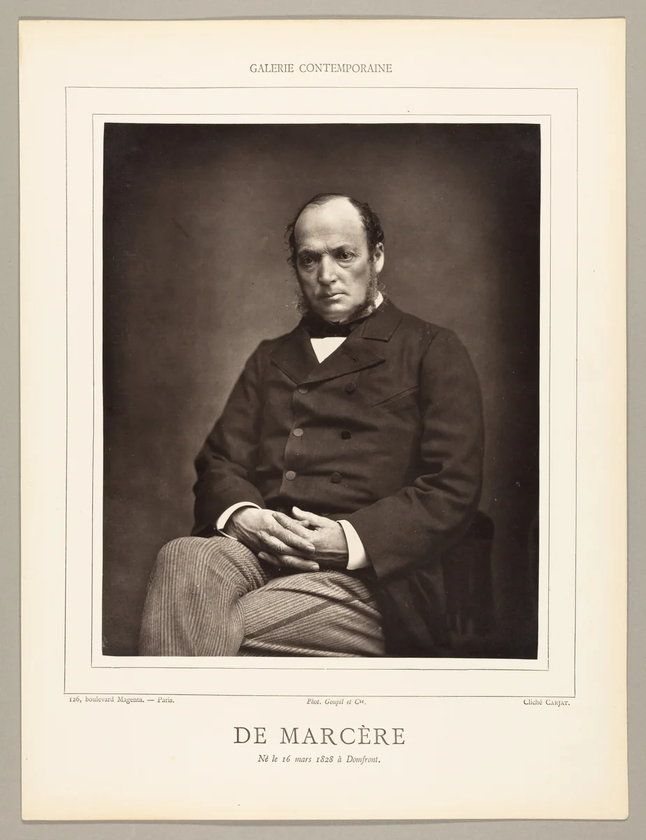 Émile Deshayes de Marère (French politician, 1828-1918) by Étienne Carjat, photograph, 1871-1878