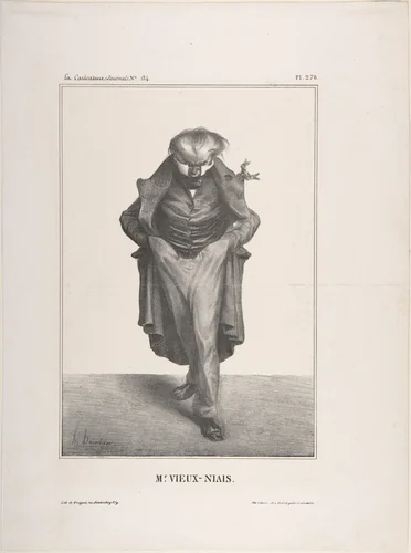 Mr. Vieux-Niais, published in "La Caricature" by Honoré Daumier, print, 1833