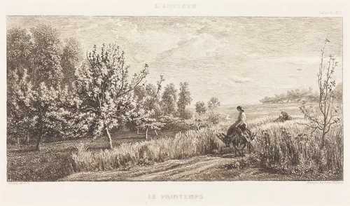 Springtime (Le Printemps) by Charles-François Daubigny, print, 1857