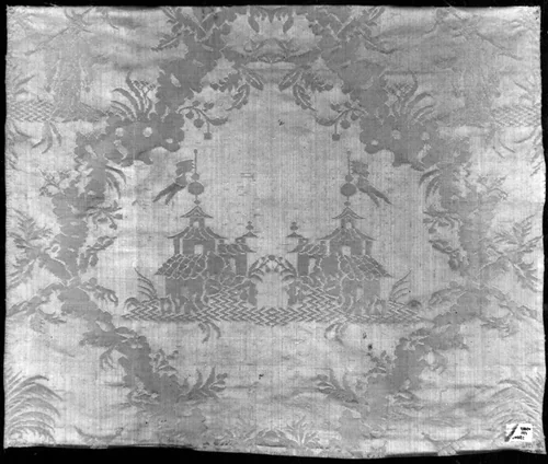Panel by France, Lyon, textile, 1710-1784