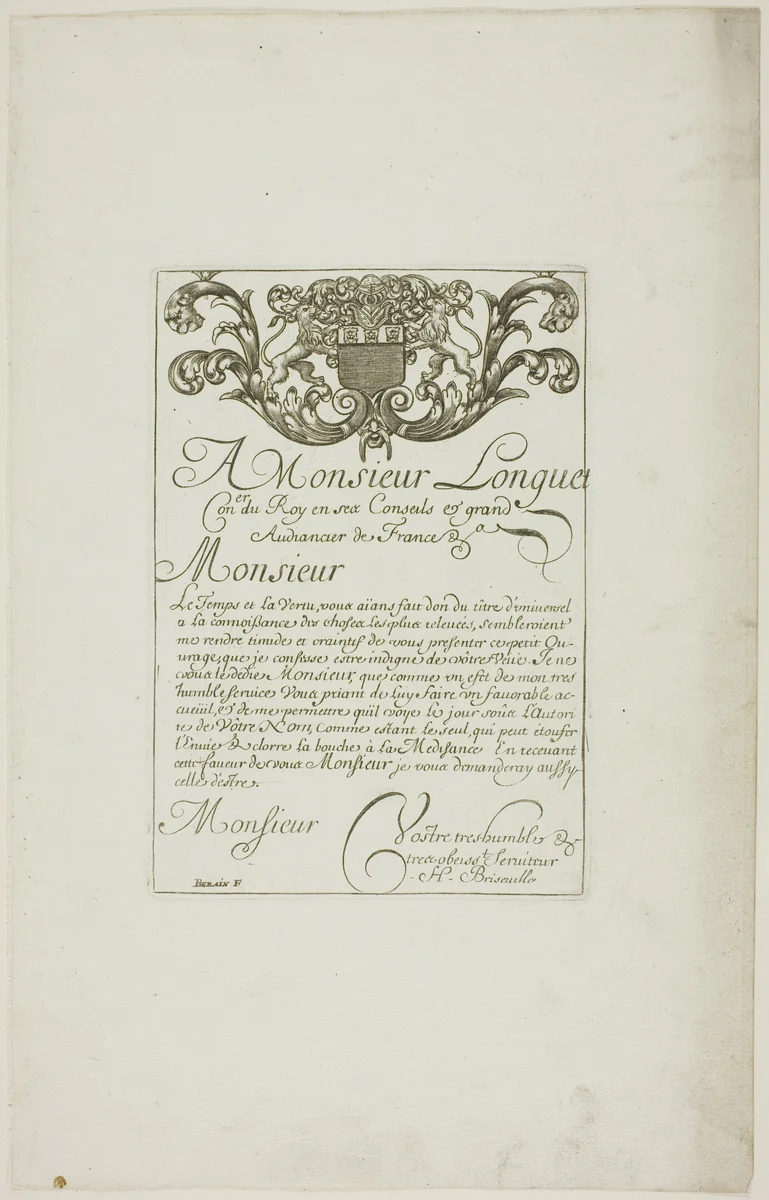 Designs for Locksmiths by Jean Bérain I, print, 1660-1711