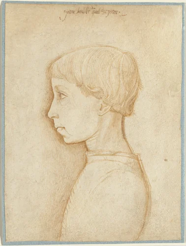 Portrait of a Boy in Profile by Giovanni Badile, drawing, 1440-1449