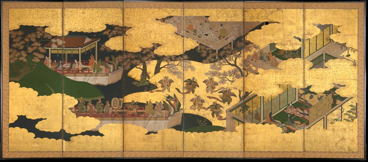 “Butterflies” by Tosa Mitsuyoshi (土佐光吉), painting, 1567-1613