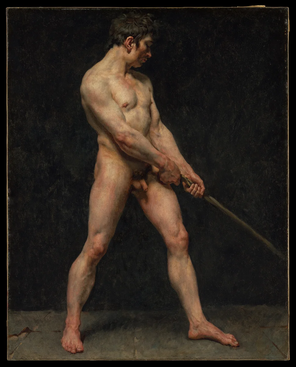 Study of a Nude Man by Pierre Narcisse Guérin, painting, 1810-1820