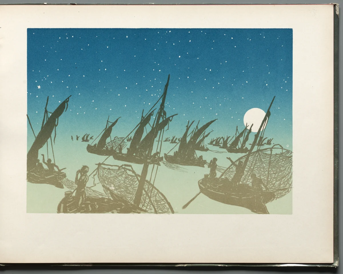 The Progress of the Stars: Les Pêcheurs by Henri Rivière, book, 1890