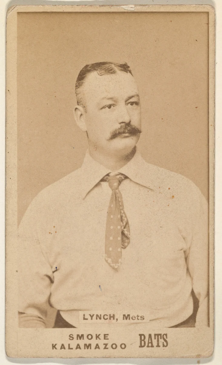 Lynch, Mets, from the Kalamazoo Bats series (N690) issued by Chas. Gross & Co. to promote Kalamazoo Bats by Chas. Gross & Co., photograph, 1887