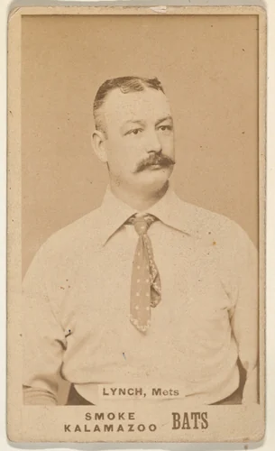 Lynch, Mets, from the Kalamazoo Bats series (N690) issued by Chas. Gross & Co. to promote Kalamazoo Bats by Chas. Gross & Co., photograph, 1887