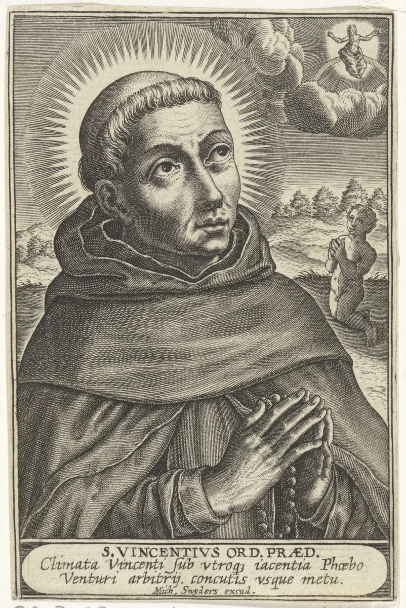 S. Vincentius by Michael Snijders, print, 1610-1672