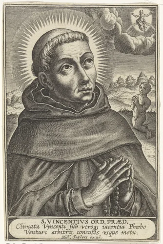 S. Vincentius by Michael Snijders, print, 1610-1672