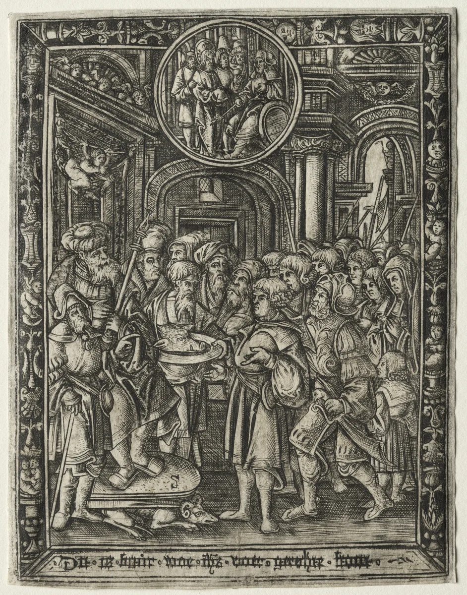 The Old King on His Throne by Unknown, print, 1515-1525