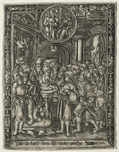 The Old King on His Throne by Unknown, print, 1515-1525