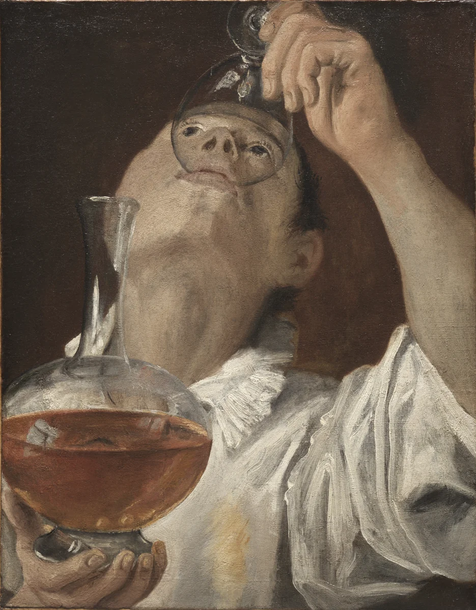 Boy Drinking by Annibale Carracci, painting, 1578-1589