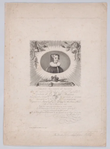 Mary, Queen of Scots by John Keyse Sherwin, print, 1791