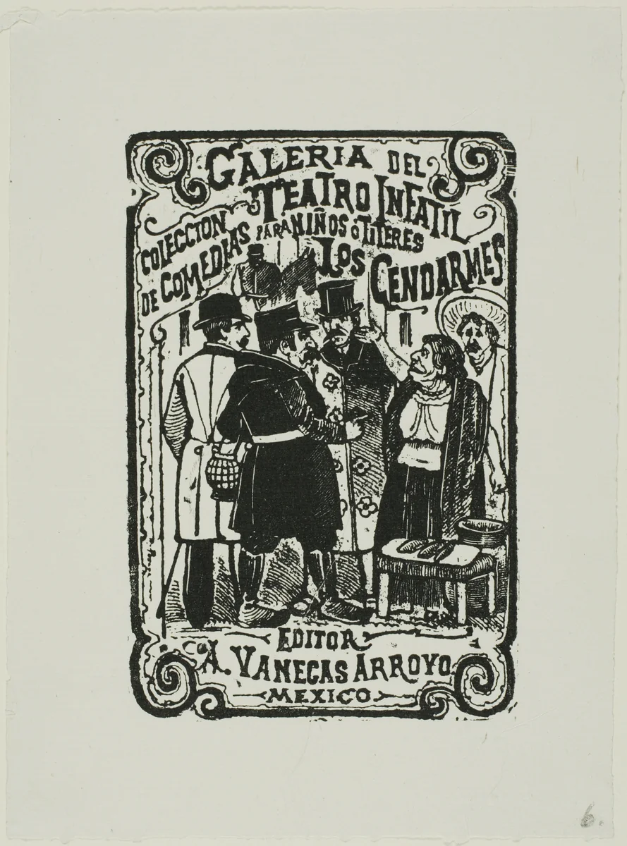 The Police by José Guadalupe Posada, print, 1871-1913
