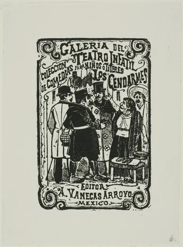 The Police by José Guadalupe Posada, print, 1871-1913