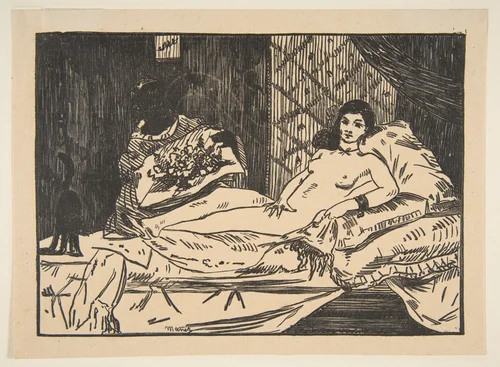 Olympia by Edouard Manet, print, 1902