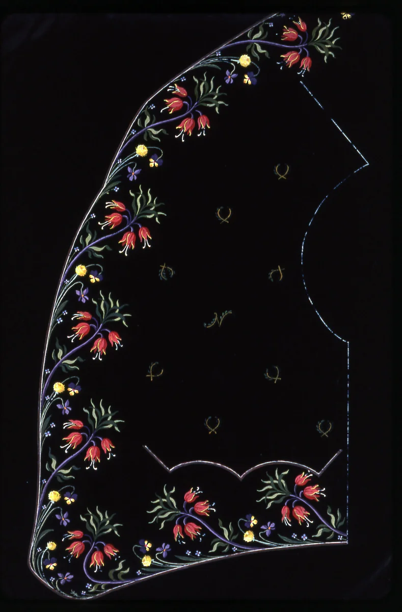Waistcoat Design by England or France, textile, 1830-1849