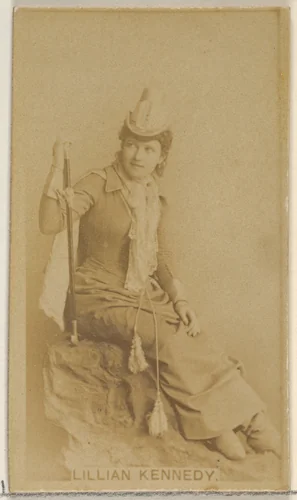 Lillian Kennedy, from the Actors and Actresses series (N45, Type 8) for Virginia Brights Cigarettes by Allen & Ginter, photograph, 1885-1891