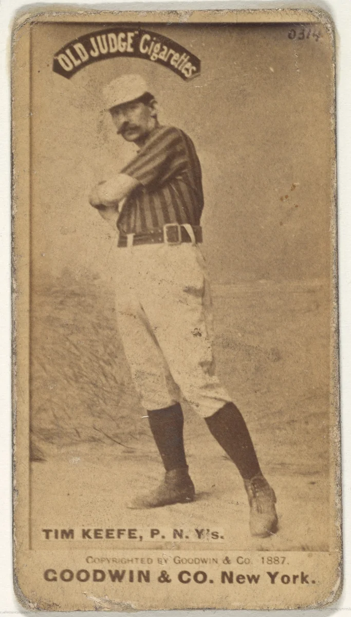 Timothy John "Tim" Keefe, Pitcher, New York, from the Old Judge series (N172) for Old Judge Cigarettes by Goodwin & Company, photograph, 1887
