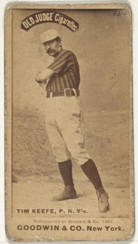 Timothy John "Tim" Keefe, Pitcher, New York, from the Old Judge series (N172) for Old Judge Cigarettes by Goodwin & Company, photograph, 1887
