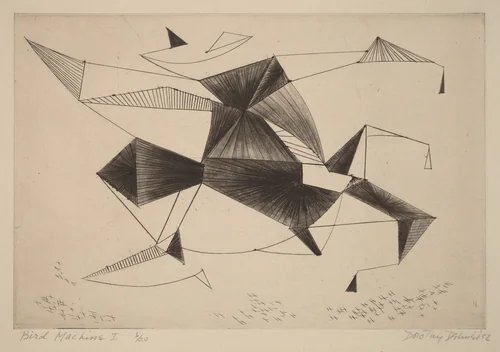 Bird Machine I by Dorothy Dehner, print, 1952