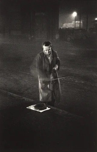 Near Victoria Station, London by Robert Frank, photograph, 1951