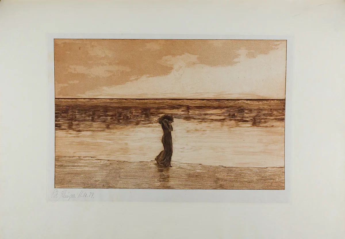 Abandoned, plate five from A Life by Max Klinger, print, 1884