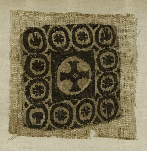 Panel by Coptic Egypt, textile, 401-600