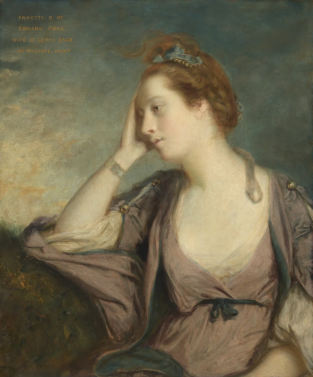 Annetta Coke by Sir Joshua Reynolds, painting, 1758