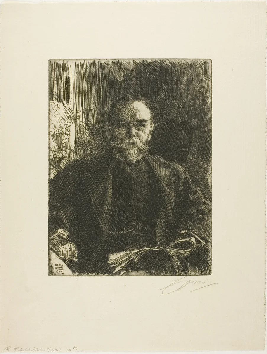 John Hay by Anders Zorn, print, 1904