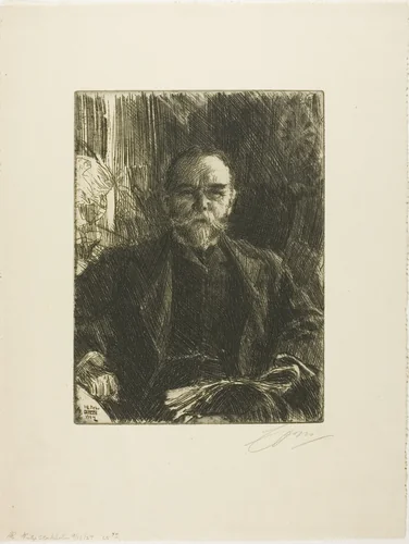 John Hay by Anders Zorn, print, 1904