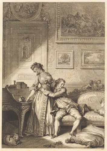 A femme avare galant escroc by Antoine-Jean Duclos
Jacques Aliamet
Jean Honoré Fragonard, print, 1726-1788
