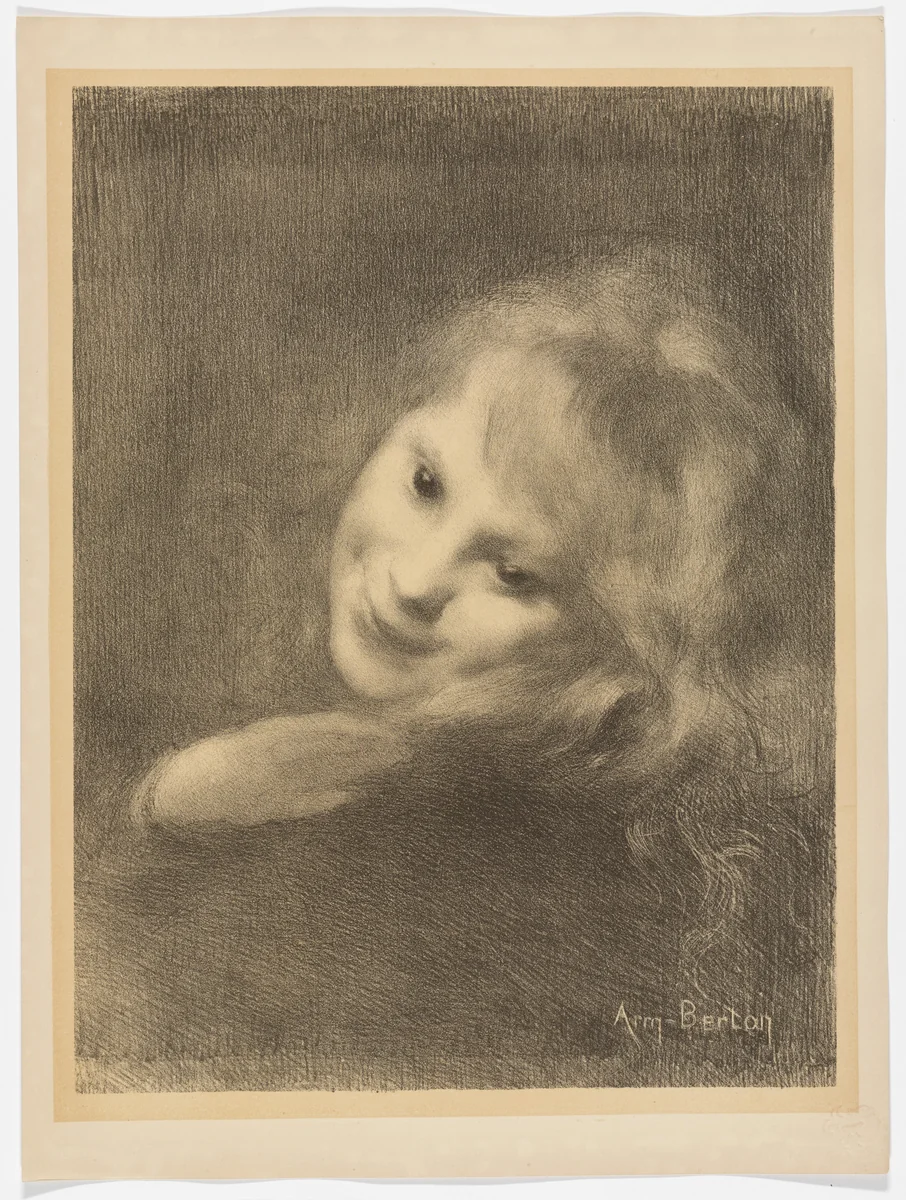 Cheerful (Rieuse) from L'Estampe moderne, no. 2 by Armand Berton, print, 1897