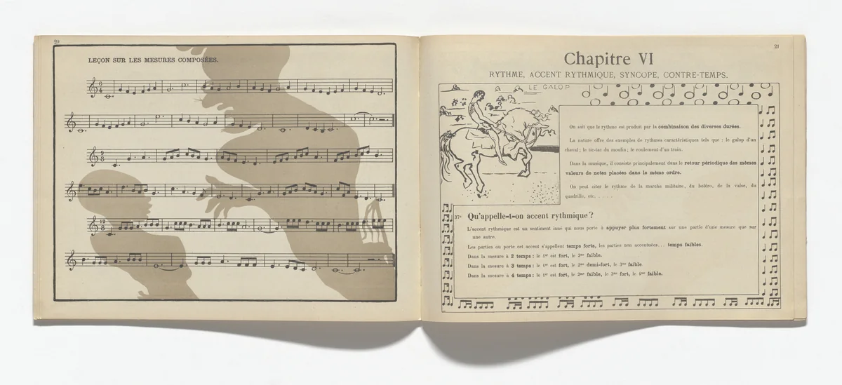 In-text plate (page 20) from Petit solfège illustré (Little Illustrated Solfège) by Pierre Bonnard, illustrated book, 1893