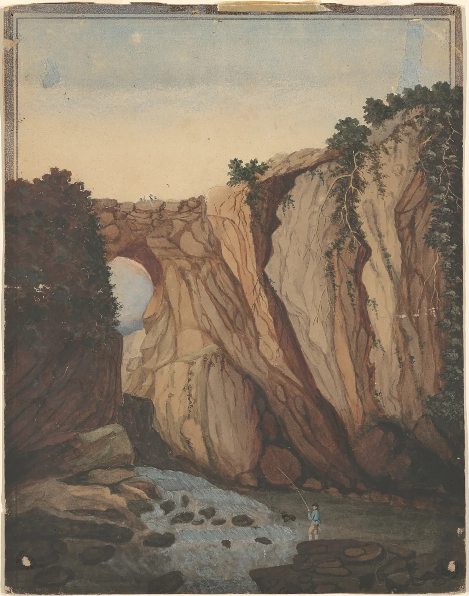 Natural Bridge, Virginia by American 19th Century, drawing, 1800-1899
