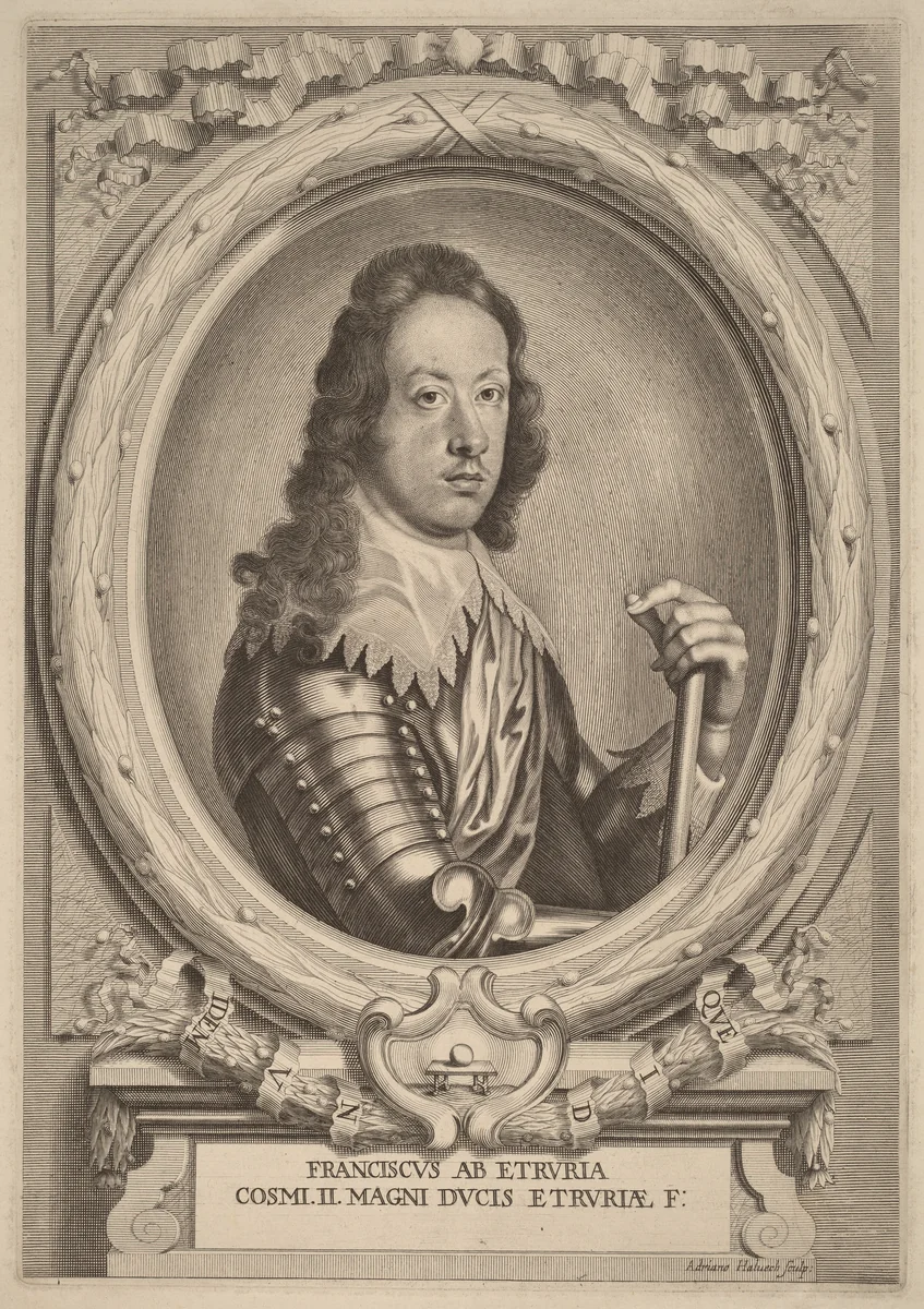 Cosimo II, Grand Duke of Tuscany by Adriaen Haelwegh, print, 1691