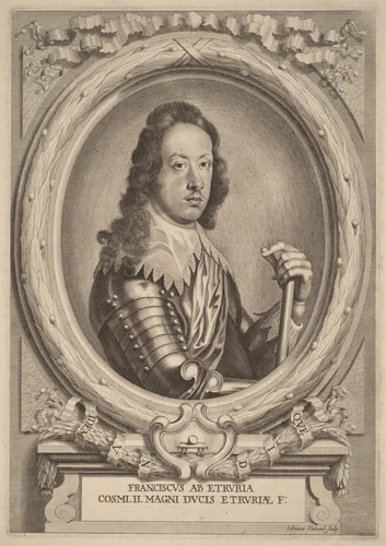 Cosimo II, Grand Duke of Tuscany by Adriaen Haelwegh, print, 1691