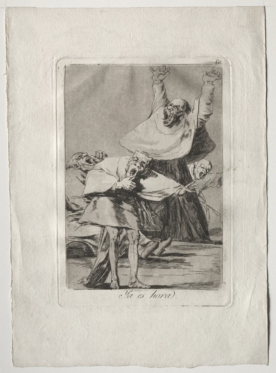 It is Time, Plate 80 by Francisco de Goya, print, 1799