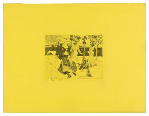 Les cigales et les fourmis (The Grasshoppers and the Ants), from the Volpini Suite by Paul Gauguin, print, 1889