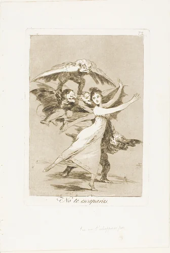 You will not escape, plate 72 from Los Caprichos by Francisco José de Goya, print, 1797-1799
