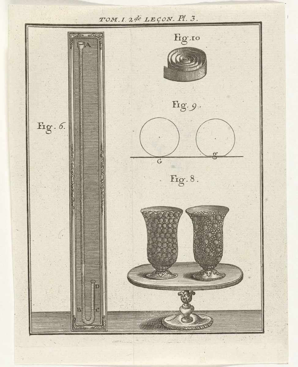 Natuurkundige instrumenten by Nicolaas van Frankendaal, print, 1759