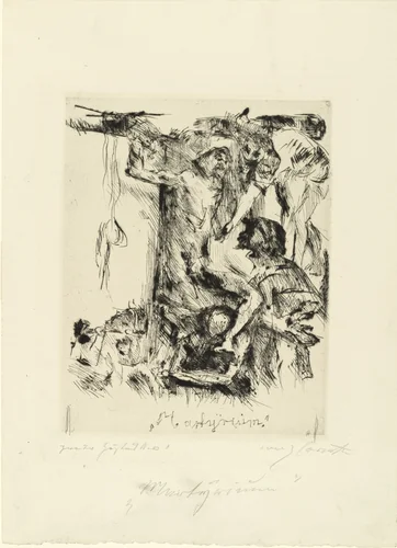 Martyrdom (Martyrium) for the portfolio Compositions (Kompositionen) by Lovis Corinth, print, 1921