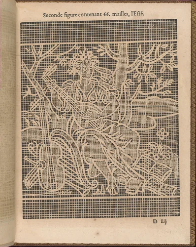 La Pratique de l'Aiguille, page 15 (recto) by Matthias Mignerak, book, 1605