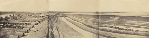 Interior of the South Taku Fort and Showing the Place of Landing by Felice Beato, photograph, 1859