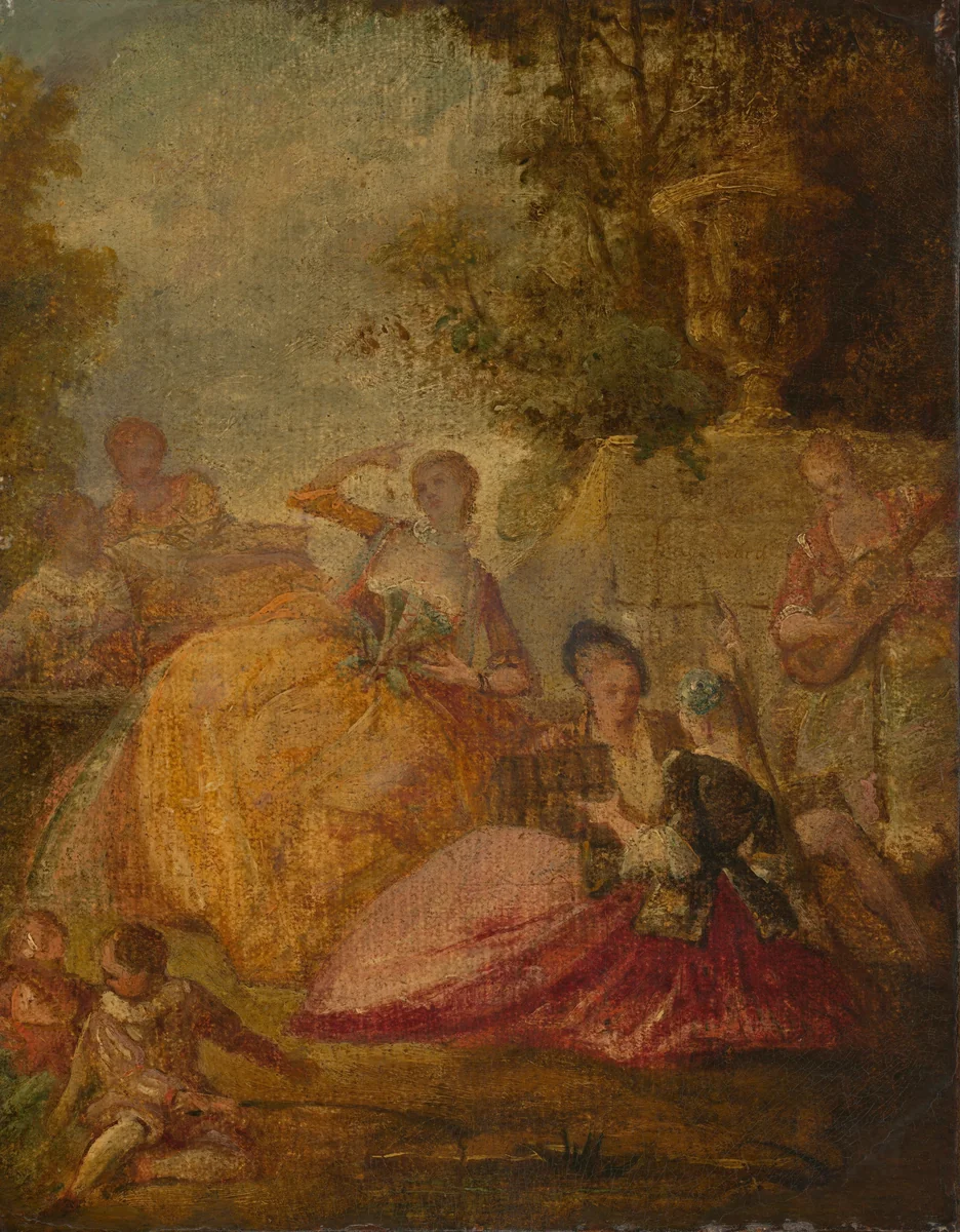 Divertissement by French 18th Century, painting, 1700-1799