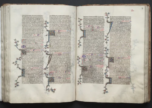 The Gotha Missal: Fol. 97r, Text by Master of the Boqueteaux, book, 1370-1380